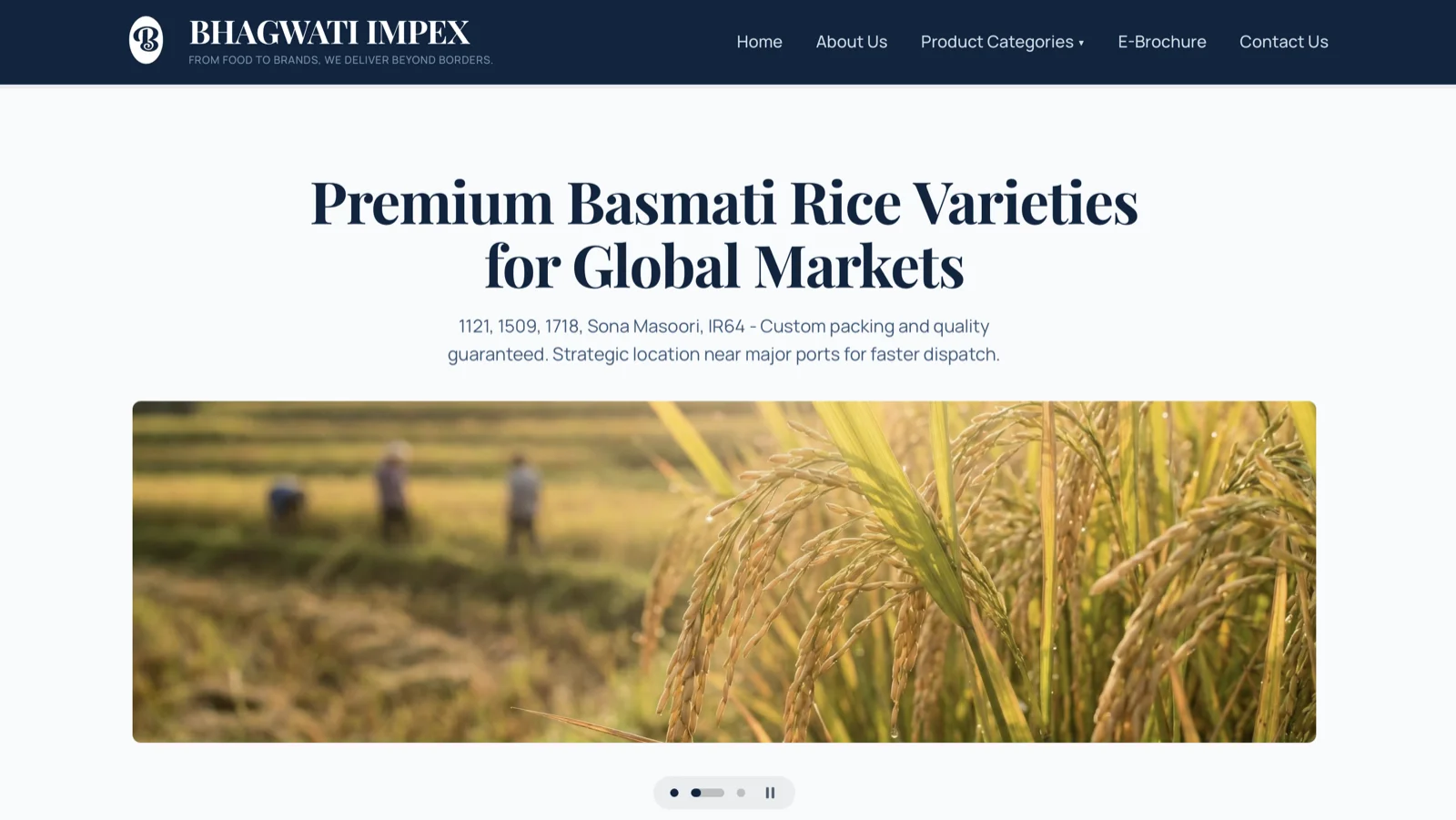 Bhagwati Impex screenshot